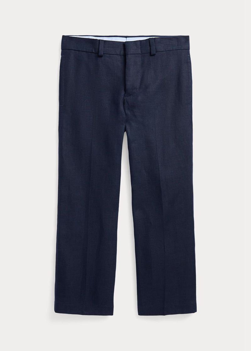 Pantalones Ralph Lauren Niño 1.5-6 Años Linen Suit Chile Azul Marino BLXJW-8573